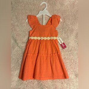 Penelope Mack Orange Ruffle Sleeve Dress